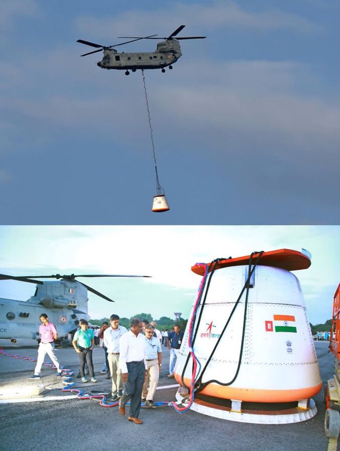 New Delhi, August 24, 2025 – In a significant step towards India’s first human spaceflight mission, ISRO (Indian Space Research Organisation) has successfully completed the first Integrated Air-Drop Test (IADT-01) of the parachute-based deceleration system designed for the Gaganyaan mission. This marks a major milestone in ensuring astronaut safety and successful crew module recovery. What Was the Air-Drop Test? The Integrated Air-Drop Test (IADT-01) was carried out to evaluate the parachute deployment sequence and performance of the crew module’s deceleration system. The test involved dropping a simulated crew module from an altitude using the Indian Air Force’s C-17 aircraft. Once released, the parachutes were deployed in a staged manner to control the descent and ensure a safe landing. This system is critical to the Gaganyaan mission, as it will be responsible for slowing down the crew module during re-entry and enabling astronauts to land safely on Earth. Importance of the Parachute-Based Deceleration System The parachute system plays a key role in ensuring astronaut safety. After the crew module re-enters Earth’s atmosphere, the parachutes reduce its speed from supersonic to safe landing velocity. The successful completion of this test proves that ISRO’s safety and recovery mechanisms for Gaganyaan are moving in the right direction. Gaganyaan Mission: India’s First Human Spaceflight Program The Gaganyaan mission, led by ISRO, aims to send Indian astronauts (Vyomnauts) into low Earth orbit. This ambitious program will make India the fourth nation in the world—after the USA, Russia, and China—to demonstrate human spaceflight capability. So far, ISRO has conducted: Pad Abort Tests Crew Module atmospheric re-entry tests Parachute drop evaluations Now, the first Integrated Air-Drop Test (IADT-01) Each successful trial adds to India’s confidence in launching its astronauts into space in the coming years. Industry and Global Recognition Experts note that ISRO’s progress in the Gaganyaan project highlights India’s growing capability in space technology and astronaut safety systems. With this milestone, India is closer to achieving one of its most ambitious space exploration goals. What’s Next for Gaganyaan? More air-drop tests will be conducted to refine the parachute system. Human-rated launch vehicle tests will continue. Simulated crew module re-entry trials will be expanded. The final crewed mission is expected in the near future, once all safety and mission-readiness parameters are achieved. 📌 Key Takeaways ISRO has completed the first Integrated Air-Drop Test (IADT-01) for the Gaganyaan parachute system. The test validates the deceleration and crew recovery system essential for astronaut safety. Gaganyaan will make India the fourth country with human spaceflight capability.